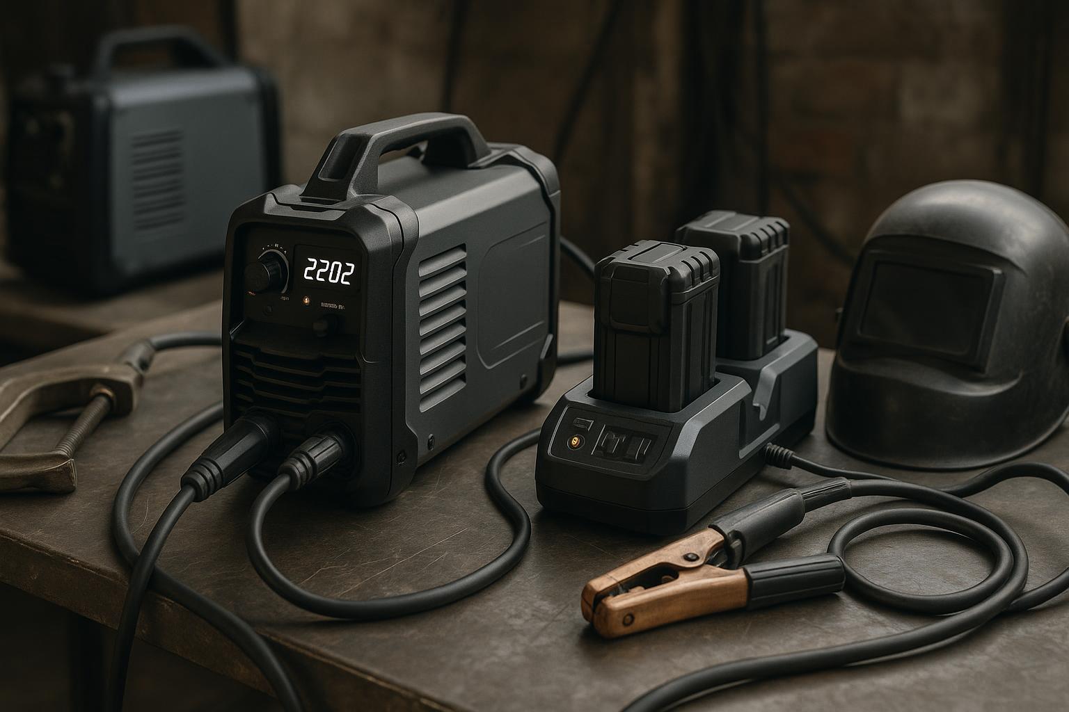 smart battery powered welders on the job