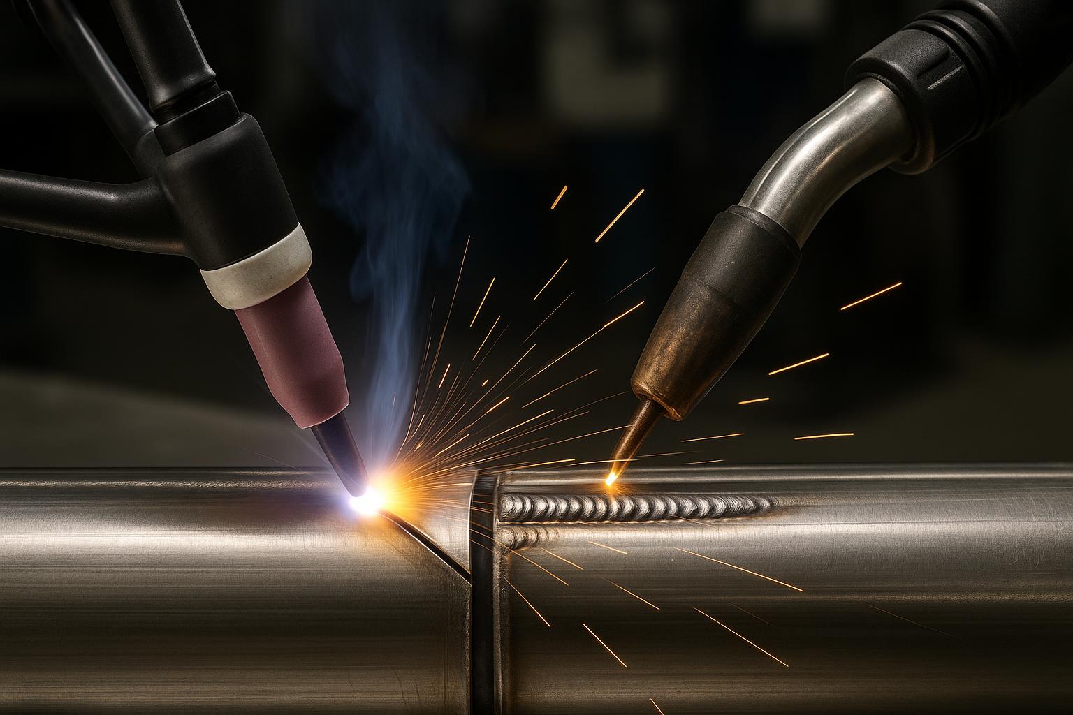 tig assisted mig for thin walled structures